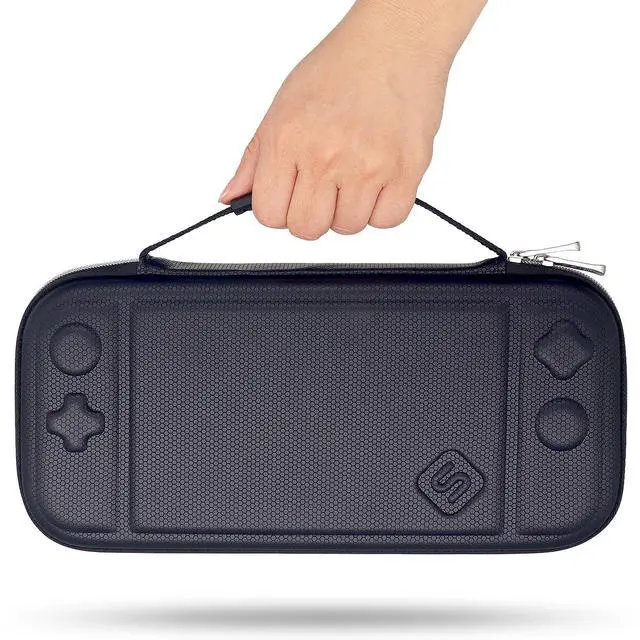 Alt view image 3 of 7 - Slim Carrying Case Compatible with Nintendo Switch 2, Hard Shell Protection Portable Travel Protective Case Accessories Storage & 12 Game Card Holders, Black