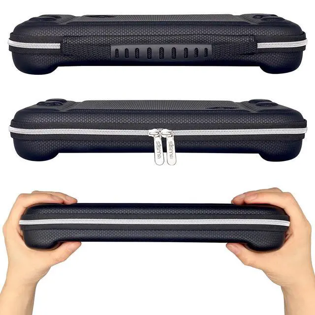 Alt view image 2 of 7 - Slim Carrying Case Compatible with Nintendo Switch 2, Hard Shell Protection Portable Travel Protective Case Accessories Storage & 12 Game Card Holders, Black