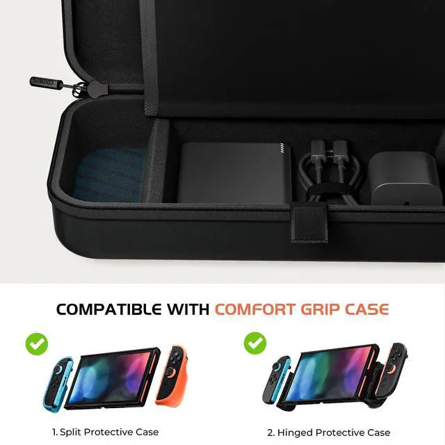 Alt view image 3 of 7 - Carrying Case with 10000mAh, 22.5W Power Bank for Nintendo Switch 2
