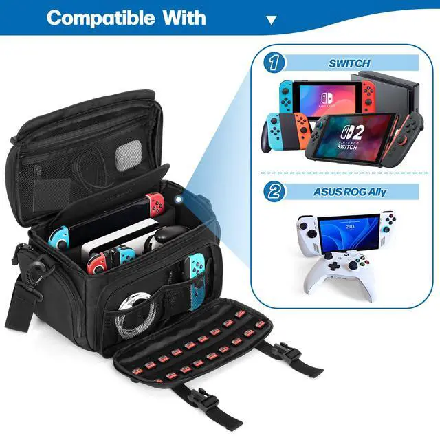 Alt view image 2 of 7 - Sling Carrying Case Compatible with Nintendo Switch/Switch 2