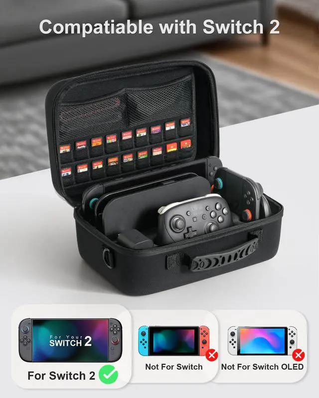 Alt view image 3 of 7 - Carrying Case for Nintendo Switch 2
