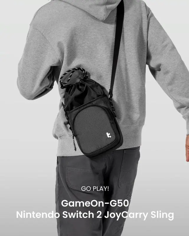 Alt view image 3 of 7 - Sling Crossbody Bag for Nintendo Switch 2/ Switch OLED Slim Case