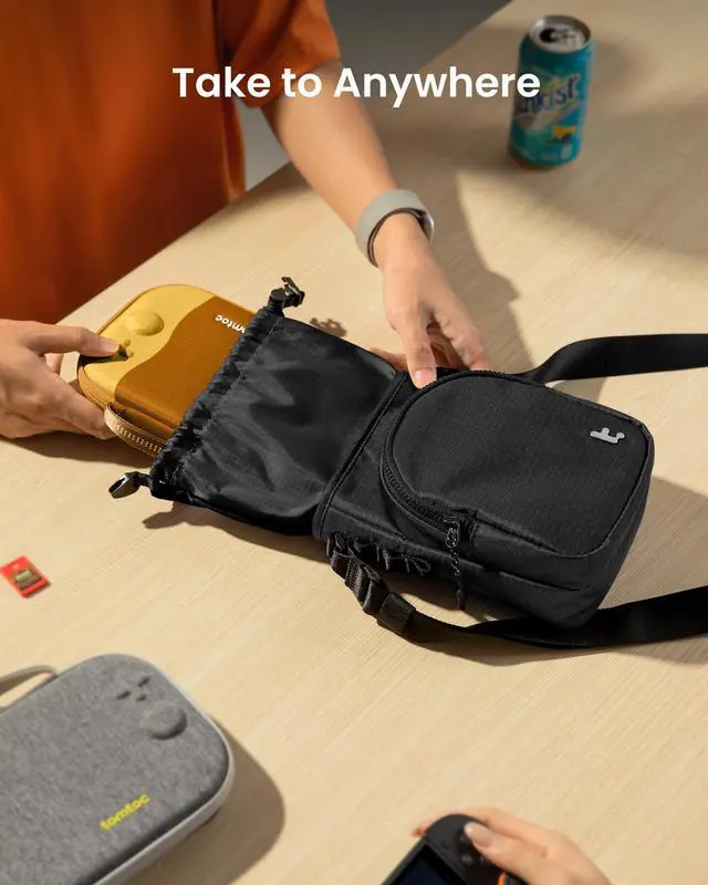 Alt view image 7 of 7 - Sling Crossbody Bag for Nintendo Switch 2/ Switch OLED Slim Case