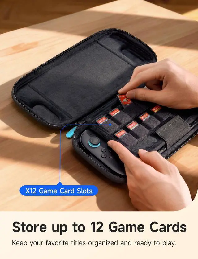 Alt view image 5 of 7 - Slim Carrying Case for Nintendo Switch 2, Hard Shell Protection