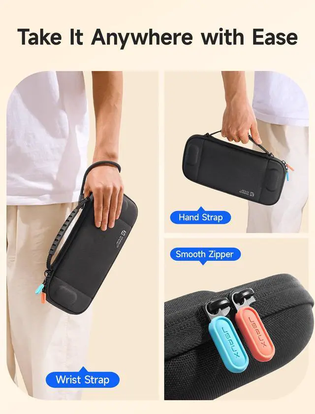 Alt view image 7 of 7 - Slim Carrying Case for Nintendo Switch 2, Hard Shell Protection