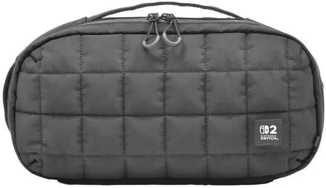 Main image of Puff Pouch (Black) for Nintendo Switch 2 - Soft Carrying Pouch for Switch 2 - Officially Licensed by Nintendo