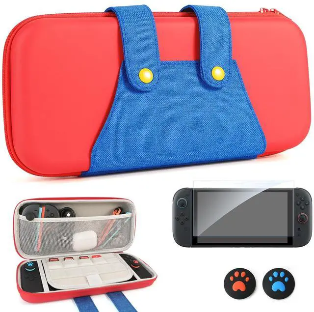 Main image of Switch Carrying Case Compatible with Nintendo Switch 2, Protective Hard Shell Portable Travel Carry Case witch Screen Protector, 2 Thumb Grips, 10 Game Card Slots