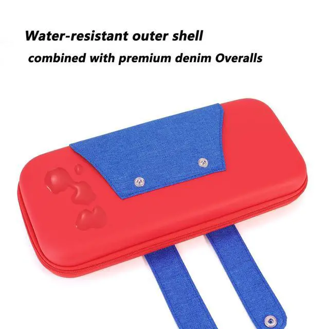 Alt view image 5 of 7 - Switch Carrying Case Compatible with Nintendo Switch 2, Protective Hard Shell Portable Travel Carry Case witch Screen Protector, 2 Thumb Grips, 10 Game Card Slots