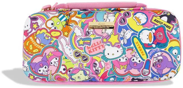 Main image of Carrying Case for Nintendo Switch 2, Switch 1, Lite, OLED, Protective Travel Case with Game Cartridge Storage | Hello Kitty & Friends Stickers