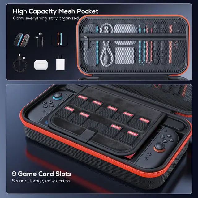 Alt view image 5 of 7 - Charging Case for Nintendo Switch 2 - Built-in 37000mWh Battery