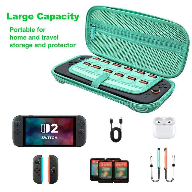 Alt view image 3 of 7 - Carrying Case for Nintendo Switch 2 (2025), Large Capacity Switch 2 Case