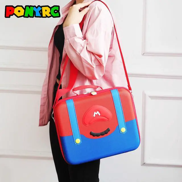Alt view image 6 of 6 - Cute Carrying Case for Nintendo Switch 2 (2025), Large All in One Hard Travel Case with Game Card Slots, Portable Full Protection Bag for Switch 2 Mario, Pro Controller and Accessories