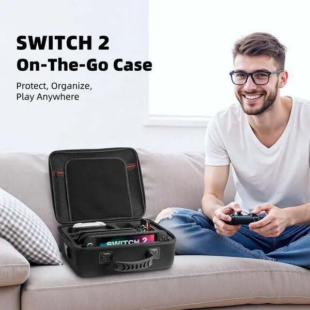 Alt view image 7 of 7 - All-in-One Carrying Case for Nintendo Switch 2(2025)