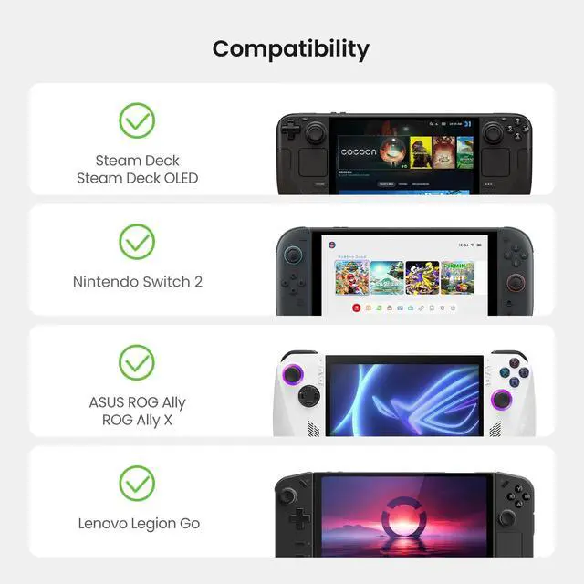 Alt view image 3 of 7 - Carrying Case for Steam Deck/OLED/Nintendo Switch 2/Rog Xbox Ally X