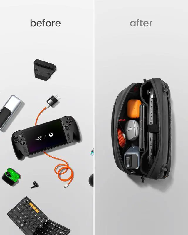 Alt view image 5 of 7 - Carrying Case for Steam Deck/OLED/Nintendo Switch 2/Rog Xbox Ally X