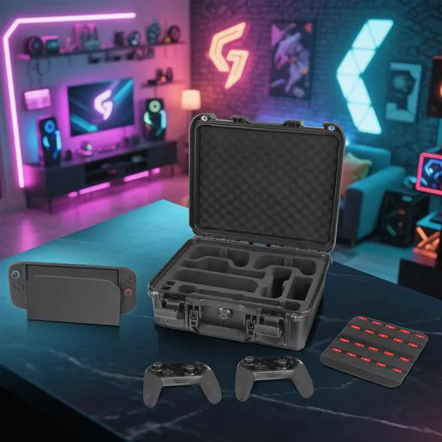 Alt view image 7 of 7 - Hard Shell Carrying Case Compatible with Nintendo Switch 2 & Accessories