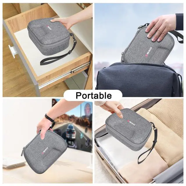 Alt view image 6 of 7 - Carrying Case for Nintendo Switch 2 Pro/Switch Pro Controller - Grey (Case Only)