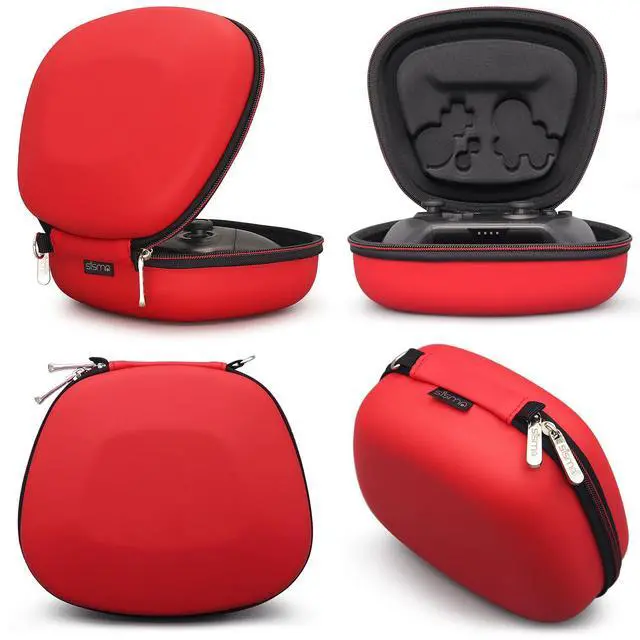 Alt view image 5 of 7 - Protective Case Compatible with Nintendo Switch 2 Pro Controller, Hard Shell Original Switch Controller Protection Travel Storage Case Portable Carrying Bag, Red