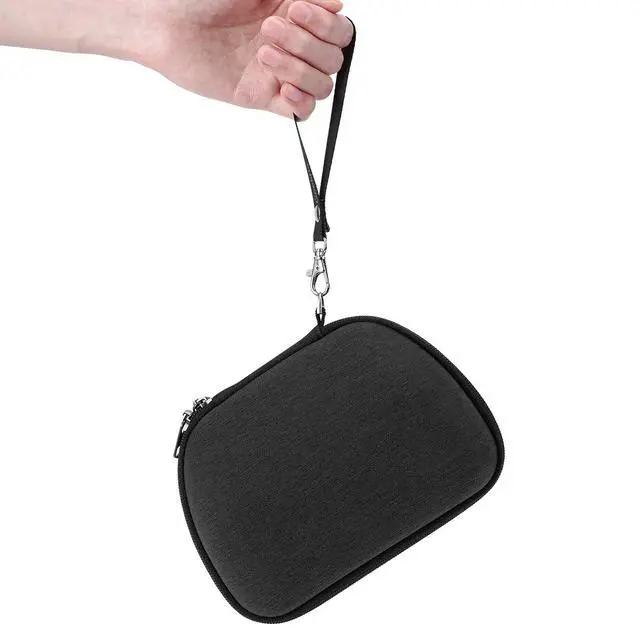 Alt view image 5 of 6 - Controller Travel Case Compatible with Nintendo Switch Pro, Hard Shell Carrying Bag, Protective Storage with Internal Mesh Pocket for Charging Cable (Dark Gray)