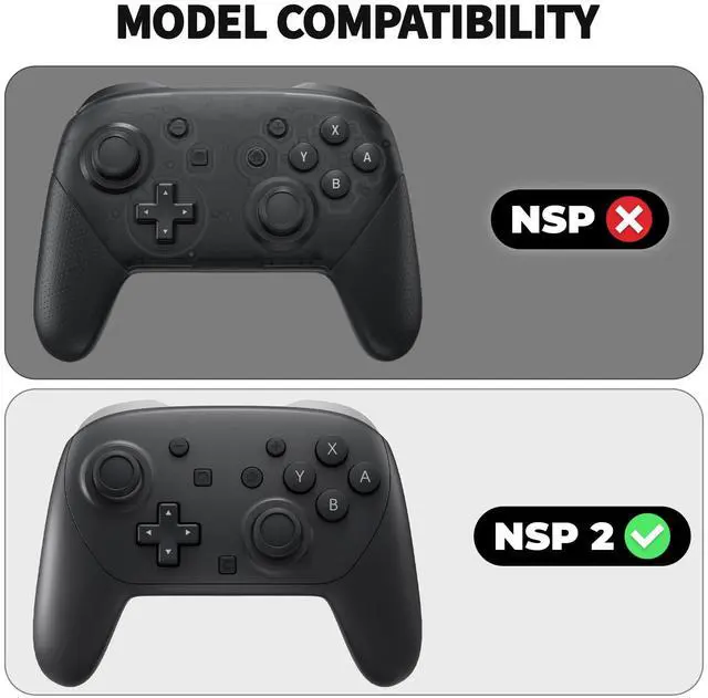 Alt view image 2 of 7 - for Nintendo Switch 2 Pro Controller Silicone Cover Samurai Edition Protective Skin Case for Switch 2 Pro Controller with Back Button Caps & Thumb Grips & Stickers, Shockproof - Black