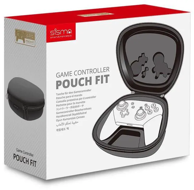 Alt view image 2 of 7 - Carrying Case Compatible with Nintendo Switch 2 Pro Controller, Hard Shell Original Switch Controller Protection Portable Travel Protective Case, Black