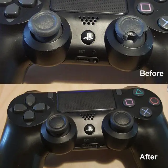 Alt view image 4 of 6 - 6Pairs(12PCS) Replacement Joystick Thumb Stick Grips Cap Cover for PlayStation 4 PS4 Controller