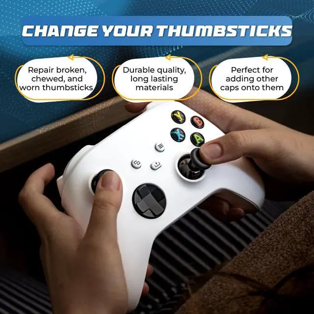 Alt view image 5 of 6 - Xbox One Controller Joystick Replacement - 6PCS Thumbsticks Analog Thumb Sticks Parts - Ultra Durable with T6 and T8h Repair Screwdriver Kit for Xbox One Controller