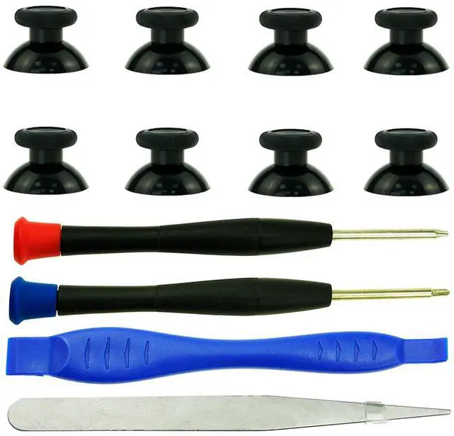 Main image of 8PCS Replacement Thumbstick for Xbox one S/X/Elite Controller, Joysticks Repair Kit for Xbox Series X & S Controller, Custom Analog Thumb Sticks Parts for Xbox Core Controller (Black)