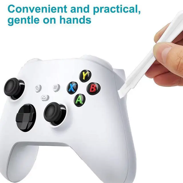 Alt view image 5 of 7 - White Controller Joystick Replacement Kit, 10 Pcs Accessories with 6 Rubberized Thumbsticks, T6 T8 Screwdrivers, and Pry Tools - Compatible with Xbox One/S/X Controller Joysticks Repair