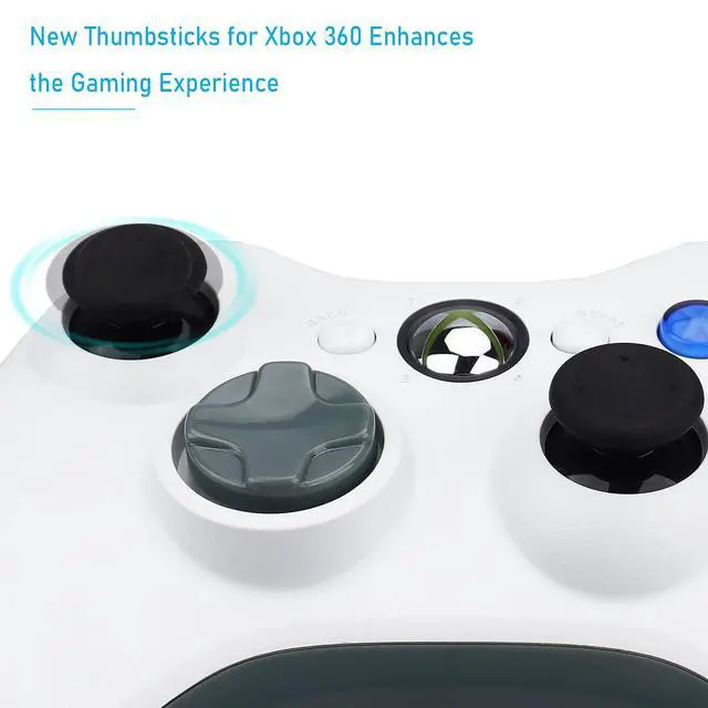 Alt view image 3 of 6 - 8 Pcs Replacement Thumbsticks for Xbox 360 Controller, Plastic Thumb Stick Joystick Grip Replacement for Xbox 360 Controller Accessories