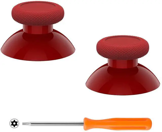 Main image of Replacement Thumbsticks for Xbox Series X & S, Joysticks Repair Kit for Xbox Wireless Controller, Custom Analog Stick Buttons for Xbox One S/X/Elite Controller - Carmine Red