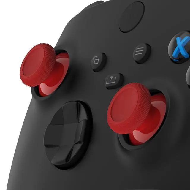 Alt view image 3 of 7 - Replacement Thumbsticks for Xbox Series X & S, Joysticks Repair Kit for Xbox Wireless Controller, Custom Analog Stick Buttons for Xbox One S/X/Elite Controller - Carmine Red