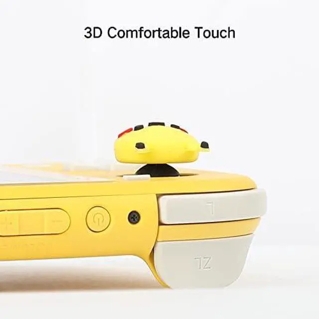 Alt view image 3 of 7 - Cute Thumb Grip Caps Joystick Caps Compatible with Nintendo Switch Joycon/OLED/Switch Lite, Kawaii Magic Moon Skin Grip Button Stick Cover Controller 3D Analog Ergonomic Kit (Luna)