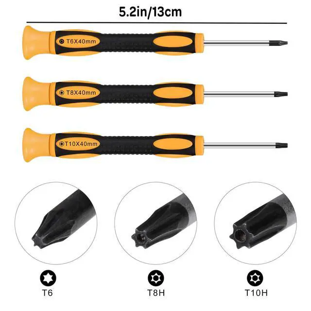 Alt view image 4 of 7 - Xbox One Controller Joystick Replacement, 4PCS Xbox one Joysticks Replacement Parts with T6 T8 T10 Repair Screwdriver Kit for Xbox Controller