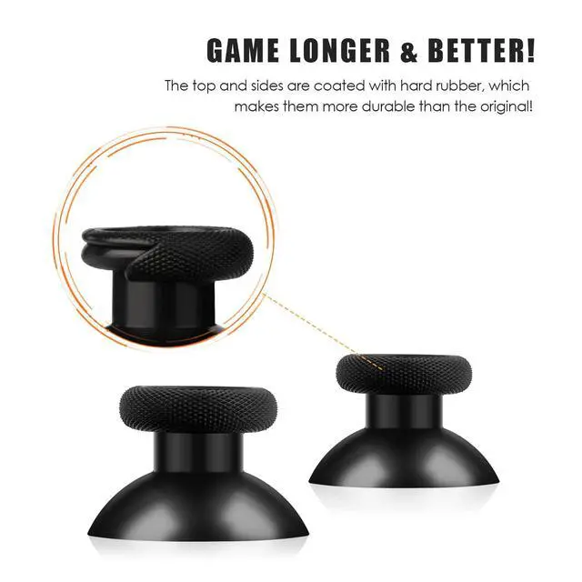 Alt view image 5 of 7 - Replacement Thumbsticks for Xbox One/ PS4 Controllers, Joysticks Repair Kit for Xbox One S (4 Pcs)