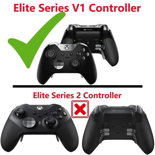Alt view image 2 of 7 - 2 Pack Replacement Short Concave Magnetic Thumbsticks Set for Xbox Elite Controller 1698 Standard Analog Thumb Sticks