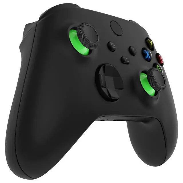 Alt view image 5 of 7 - Replacement Thumbsticks for Xbox Core Wireless Controller, Joysticks Repair Kit for Xbox Series X/S Controller, Custom Analog Stick Buttons for Xbox One S/X/Elite - Green & Black