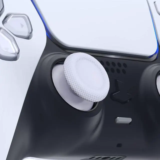 Alt view image 2 of 5 - Solid White Replacement Thumbsticks for PS5 Controller, Custom Analog Stick Joystick Compatible with PS5, for PS4 All Model Controller - Controller NOT Included