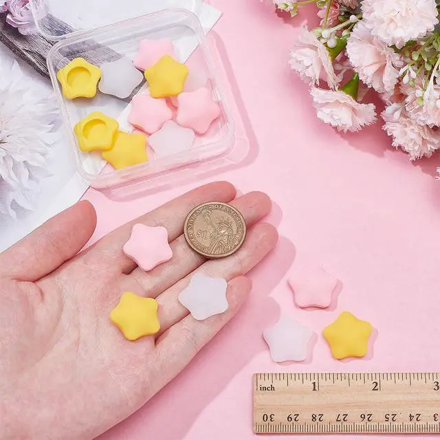 Alt view image 3 of 5 - 9Pcs 3 Colors Switch Thumb Grips Cute Joystick Caps Cute Star Analog Grips Cover Compatible with Switchs Mixed Color ID: 9 mm; Compatible only with the Switch Lite