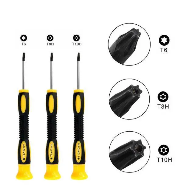 Alt view image 3 of 6 - 4PCS Replacement Joystick for Xbox One S/X Controller, Analog Thumbsticks Repair Tool Kit for Stick Drift, Broken, and Loose Joysticks Replacement, T6 T8 T10 Repair Screwdriver Kit for Xbox One S/X
