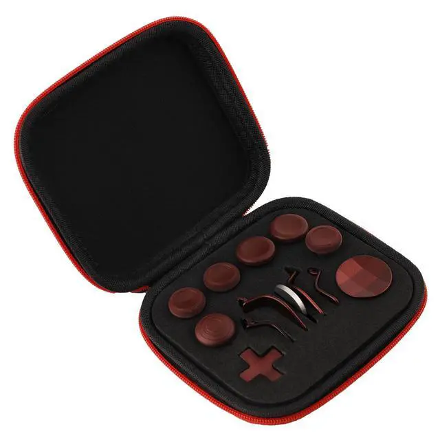 Alt view image 7 of 7 - Accessories for Xbox One Elite Series 2 Controller(Model 1797), Metal Thumbsticks Paddles Joysticks Replacement Parts Kits Compatible with Xbox Elite Wireless Controller Series 2 Core(Dark Red)