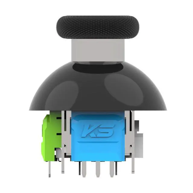 Alt view image 3 of 7 - 320° Tension Adjustable TMR Magnetic Joystick Replacement, 30-80gf Force, Anti-drift Stick Repair Rotation Thumbstick Cap set for PS4 DualShock Controller