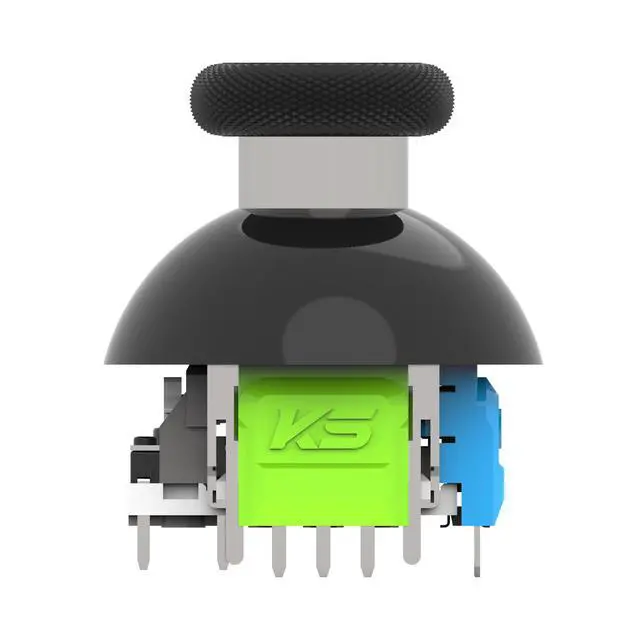 Alt view image 2 of 7 - 320° Tension Adjustable TMR Magnetic Joystick Replacement, 30-80gf Force, Anti-drift Stick Repair Rotation Thumbstick Cap set for PS4 DualShock Controller