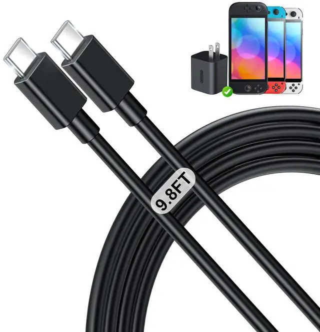 Main image of (9.8FT) Extra Long Charging Cable for Nintendo Switch 2 AC Adapter Official