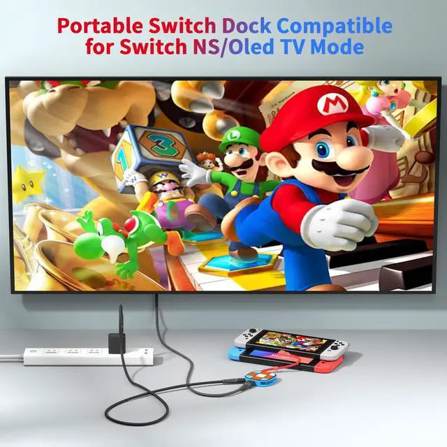 Alt view image 5 of 7 - Switch Dock with Organizer Design for Nintendo Switch Dock Switch TV Dock, Switch Charging Dock with 4K HDMI Output/USB 3.0/ PD 100W Charging Port for MacBook Pro/Air, Not for Switch 2