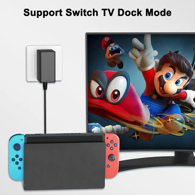 Alt view image 6 of 7 - 39W AC Adapter Fast Charger for Nintendo Switch with 6FT USB C Cord