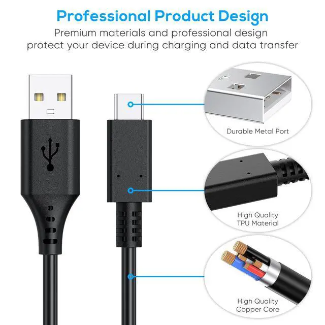 Alt view image 3 of 7 - Charging Cable for Switch 2/Switch Lite/Switch OLED