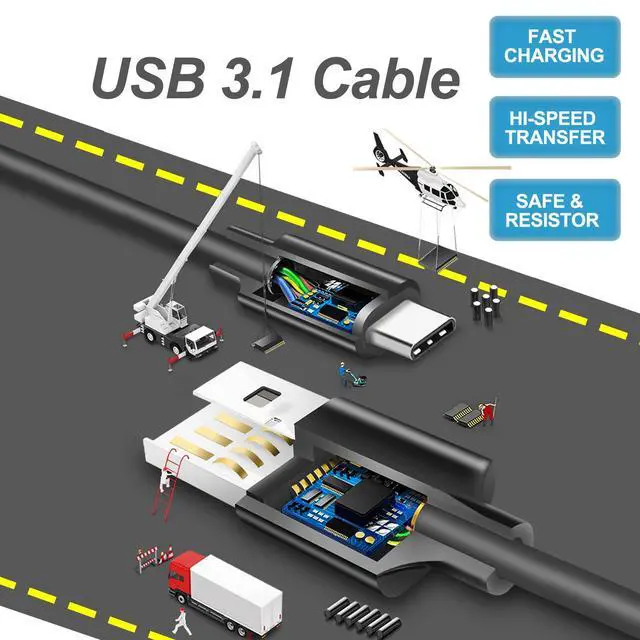 Alt view image 7 of 7 - Charging Cable for Switch 2/Switch Lite/Switch OLED