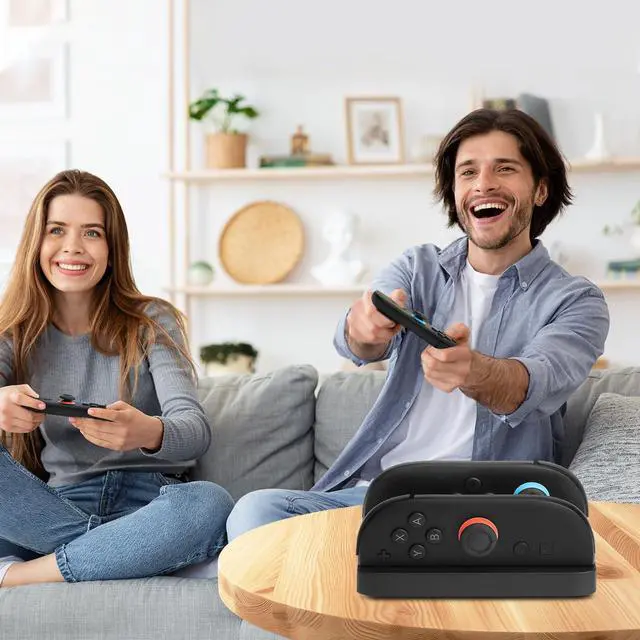 Alt view image 6 of 7 - Charging Dock for Nintendos Switch 2,Switch 2 Joycons Dock for 2 Joycon,Joycons Charger Stand Station with LED Indication and USB Type-C Charger Cable