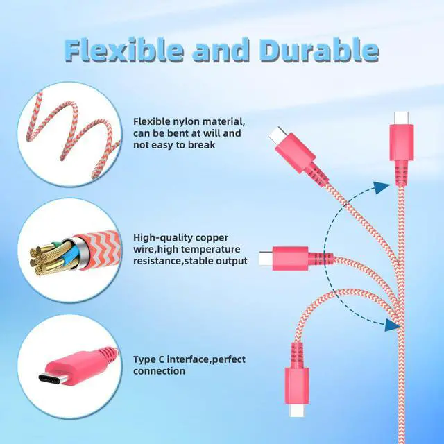 Alt view image 3 of 5 - Switch Charger Compatible with Nintendo, AC Adapter Power Supply Switch Lite/OLED/Pro Controller/Steam Deck, Support TV Dock Mode 39W USB C Fast Charger with 5Ft Charging Cable